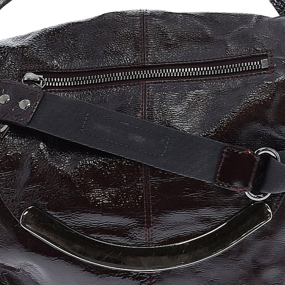 Hobo International Burgundy Leather Shoulder Strap Crossbody Bag - Picture 6 of 6